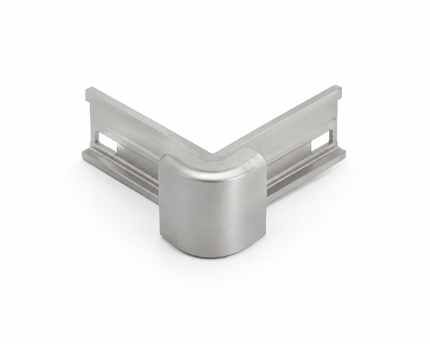 Schluter RONDEC 3/8" Satin Nickel Double-Leg Inside Corner | Spotlight Savings