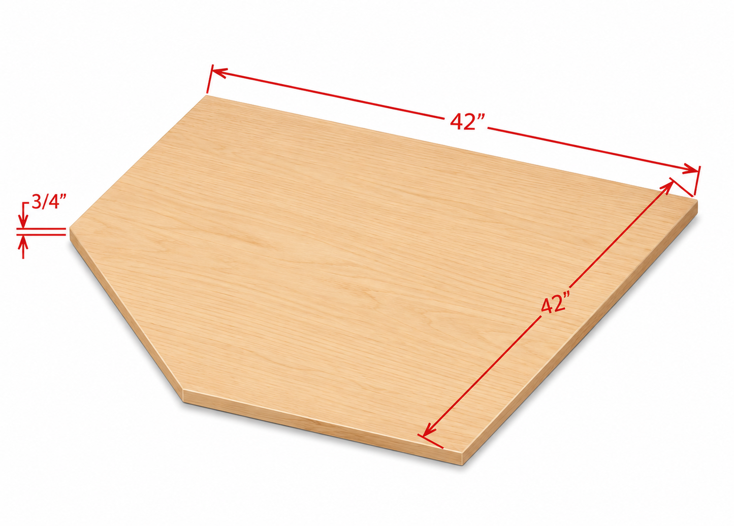 SBF4242 | Corner Sink Base Floor | 42"W x 42"H x 23-1/4"D | Launch Cabinet Collection