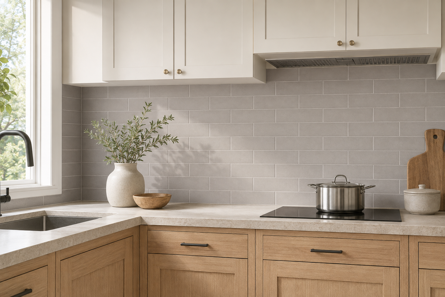 Anatolia Soho Halo Grey Matte 4" x 16" Ceramic Wall Tile | Spotlight Savings