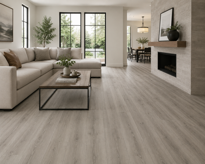 MSI Ashton York Gray Luxury Vinyl Plank Flooring | 7" x 48" | Spotlight Savings
