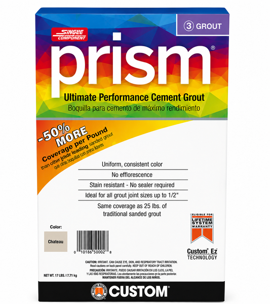 Prism Ultimate Performance Grout 17 lb - Chateau | Spotlight Savings
