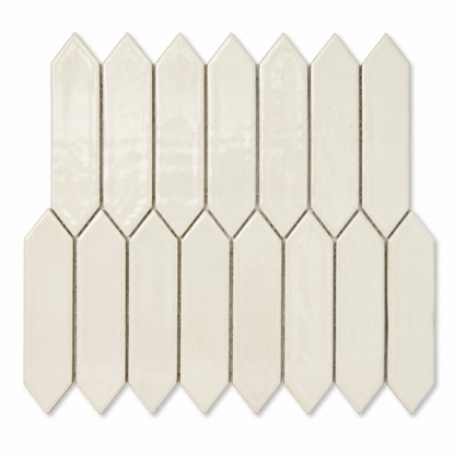 Daltile Mythology Santorini Glossy 2×5 Picket Ceramic Mosaic Tile | Spotlight Savings