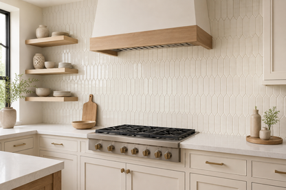 Daltile Mythology Santorini Glossy 2×5 Picket Ceramic Mosaic Tile | Spotlight Savings