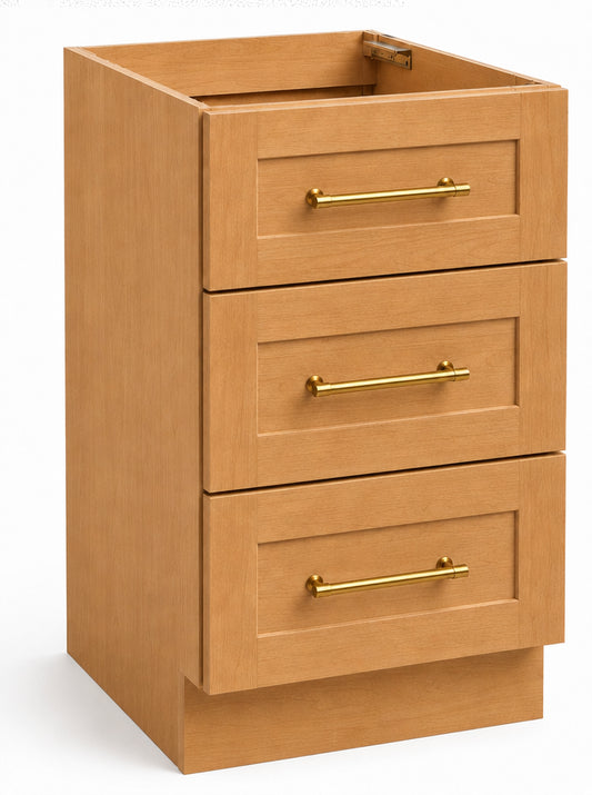 3DB12 3-Drawer Base Cabinet | 12"W x 34-1/2"H x 24"D | Launch Collection
