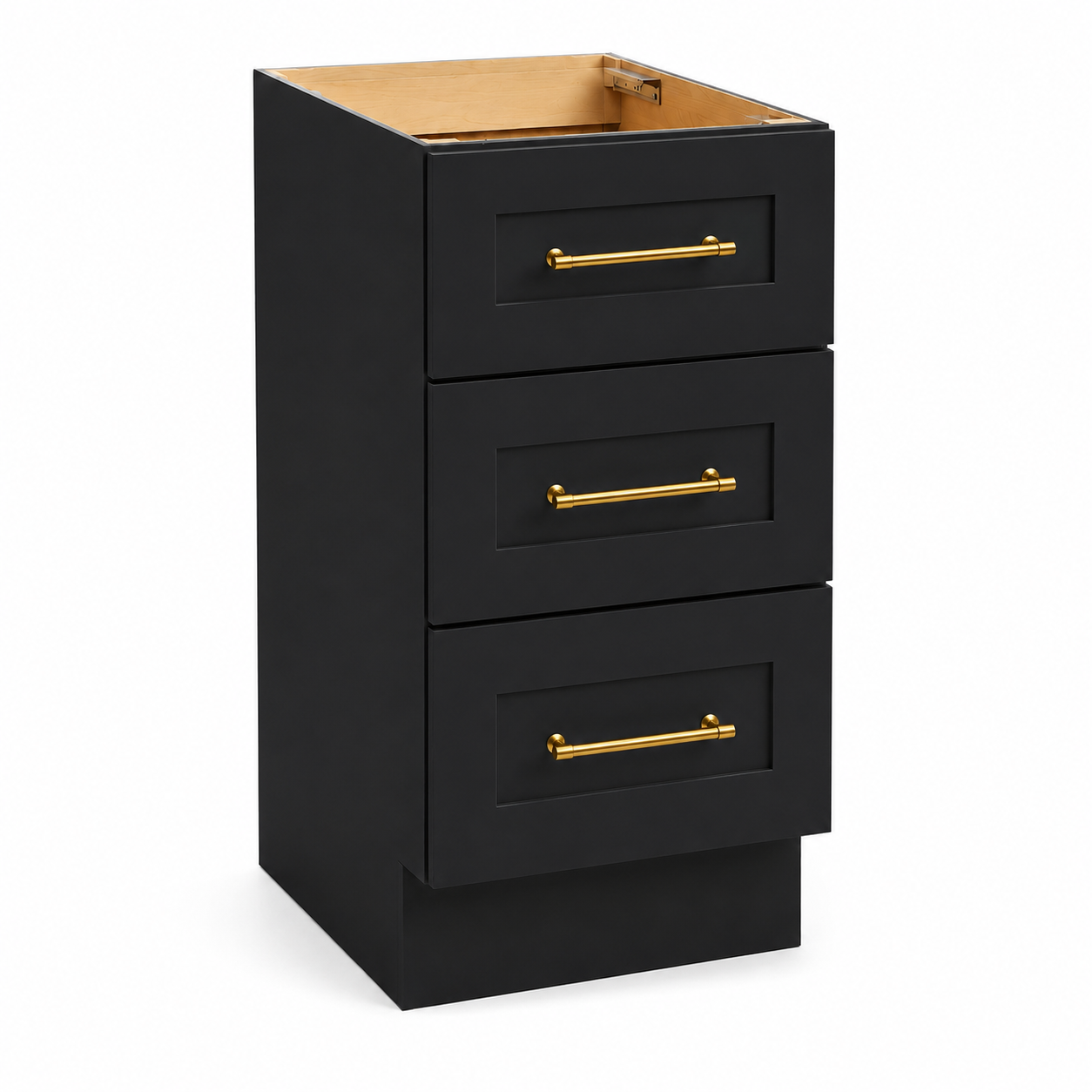 3DB15 3-Drawer Base Cabinet | 15"W x 34-1/2"H x 24"D | Launch Collection