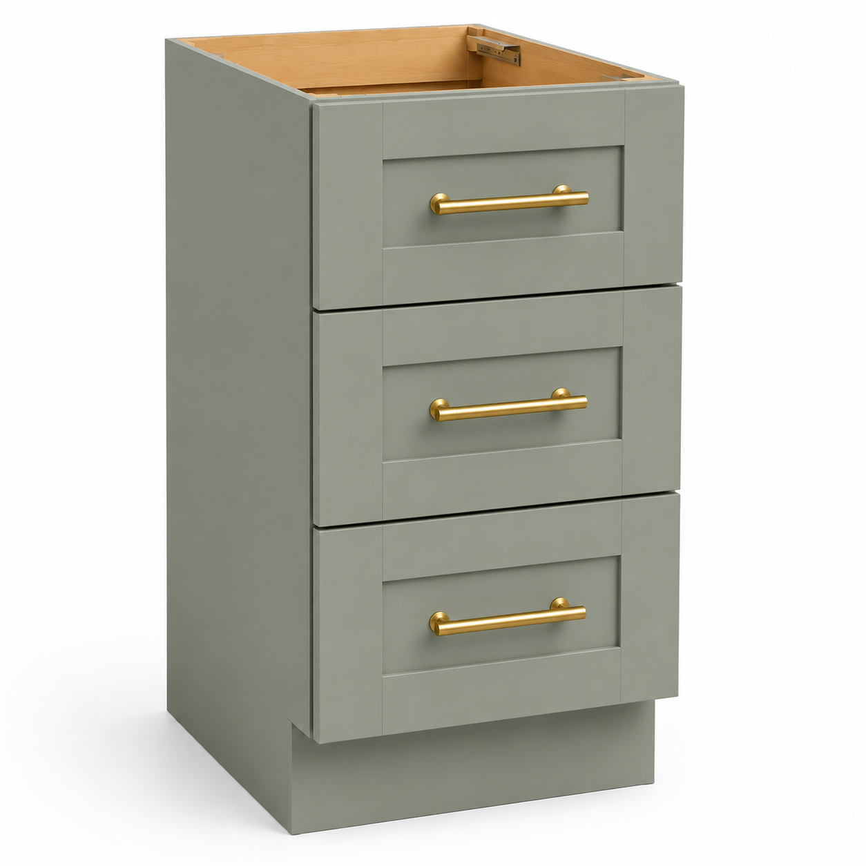 3DB15 3-Drawer Base Cabinet | 15"W x 34-1/2"H x 24"D | Launch Collection