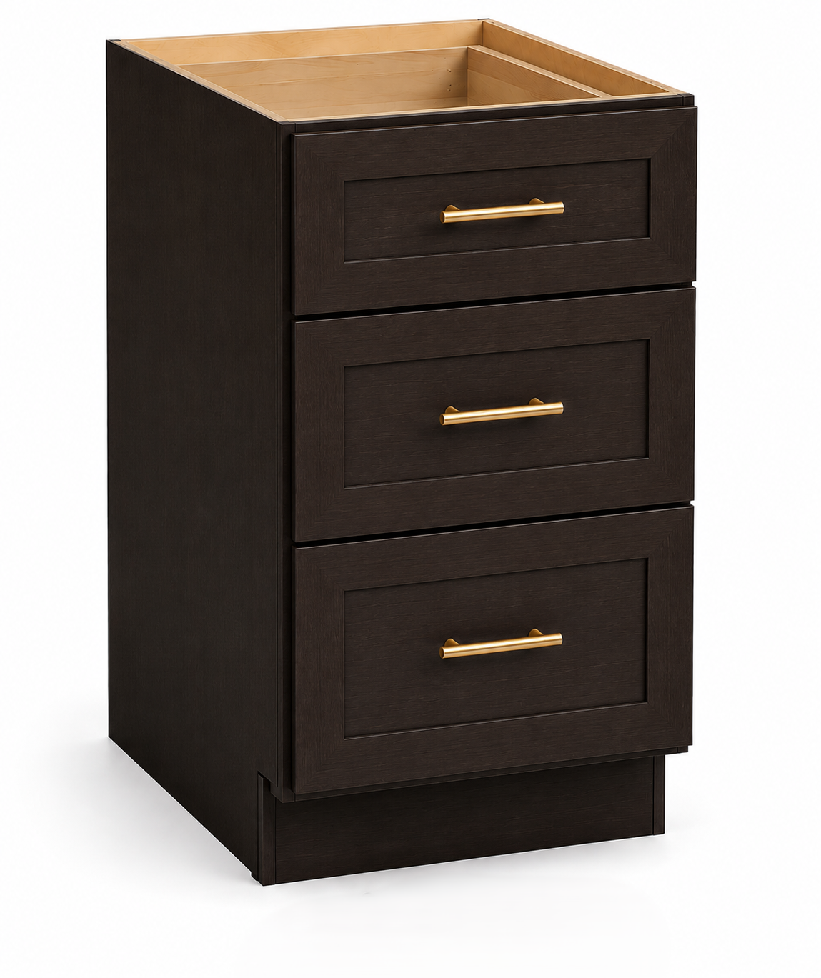 3DB15 3-Drawer Base Cabinet | 15"W x 34-1/2"H x 24"D | Launch Collection