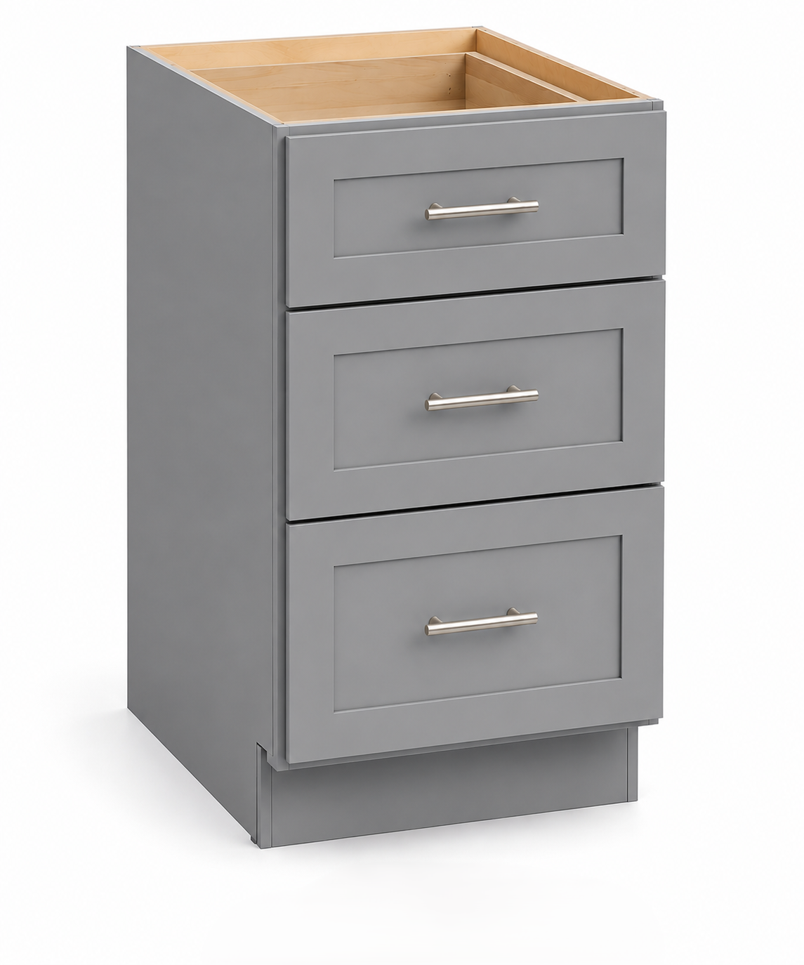 3DB15 3-Drawer Base Cabinet | 15"W x 34-1/2"H x 24"D | Launch Collection