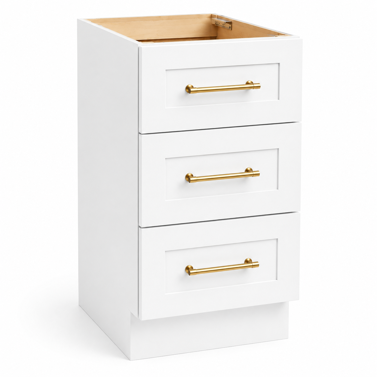 3DB15 3-Drawer Base Cabinet | 15"W x 34-1/2"H x 24"D | Launch Collection