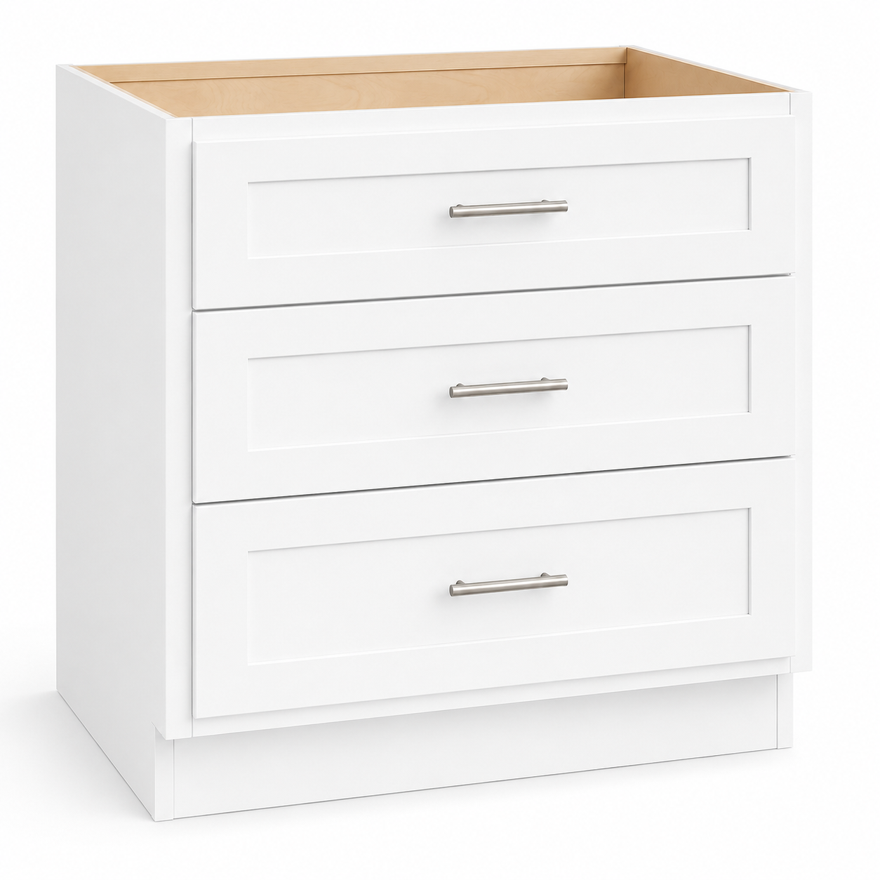 3DB36 Three Drawer Base Cabinet | 36" Wide x 34-1/2" High | Launch Cabinet Collection