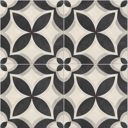 Daltile Memoir Square 12"x12" – Petal Black| Spotlight Savings
