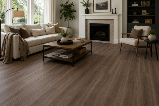 Shaw Polaris Plus Cinnamon Walnut SPC Rigid Core Luxury Vinyl Plank Flooring | Spotlight Savings