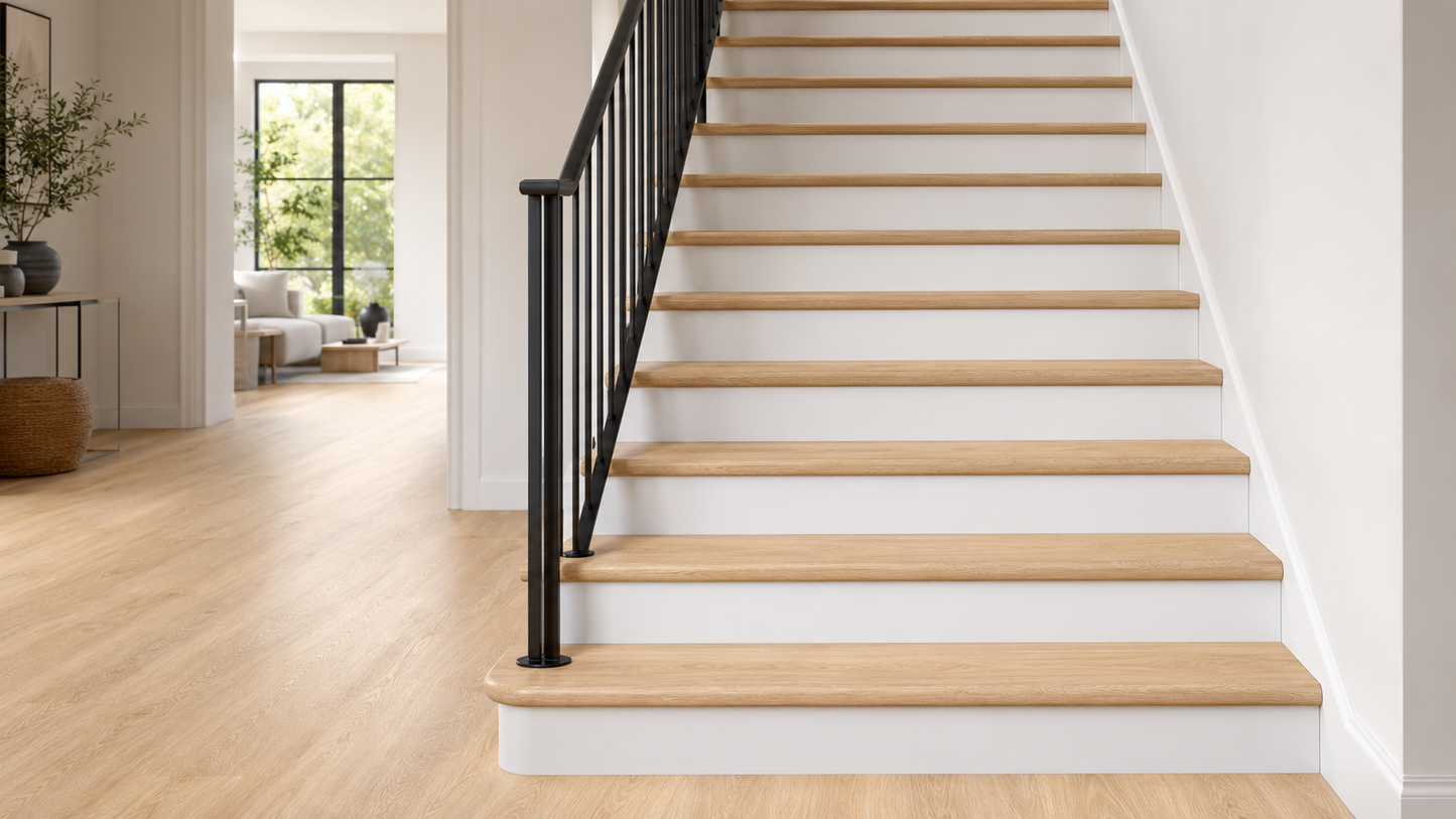 Shaw TR1HB Stair Tread - Almond Oak | Spotlight Savings