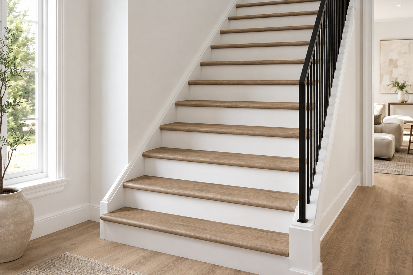 Shaw TR1HB Stair Tread - Riverside Oak | Spotlight Savings