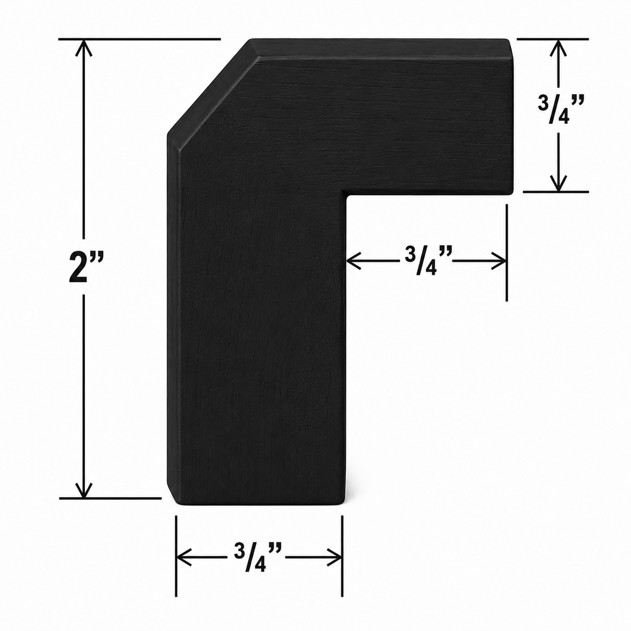 ALRM8 Angle Light Rail Moulding| 96" Long x 1-9/16" High | Launch Cabinet Collection