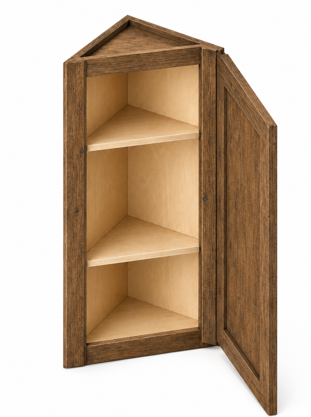 AW1230 Angle Wall Cabinet | 12" Wide x 30" High x 12" Deep | 1 Door | 2 Shelf | Launch Cabinet Collection
