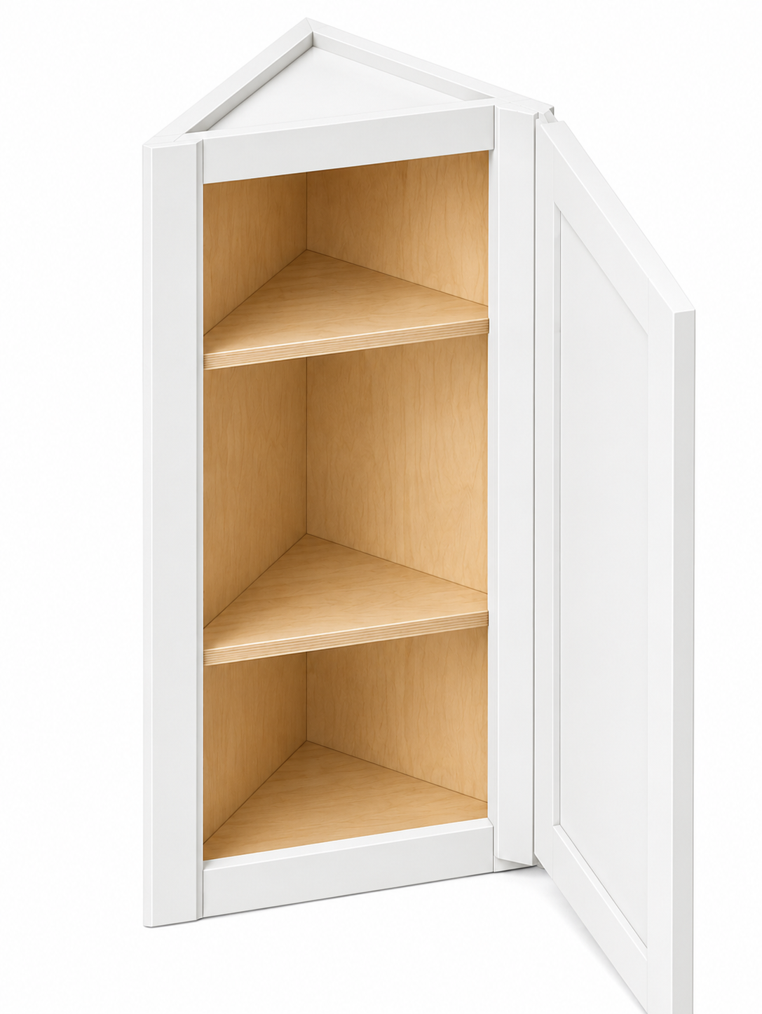 AW1236 Angle Wall Cabinet | 12" Wide x 36" High x 12" Deep | 1 Door | 2 Shelf | Launch Cabinet Collection