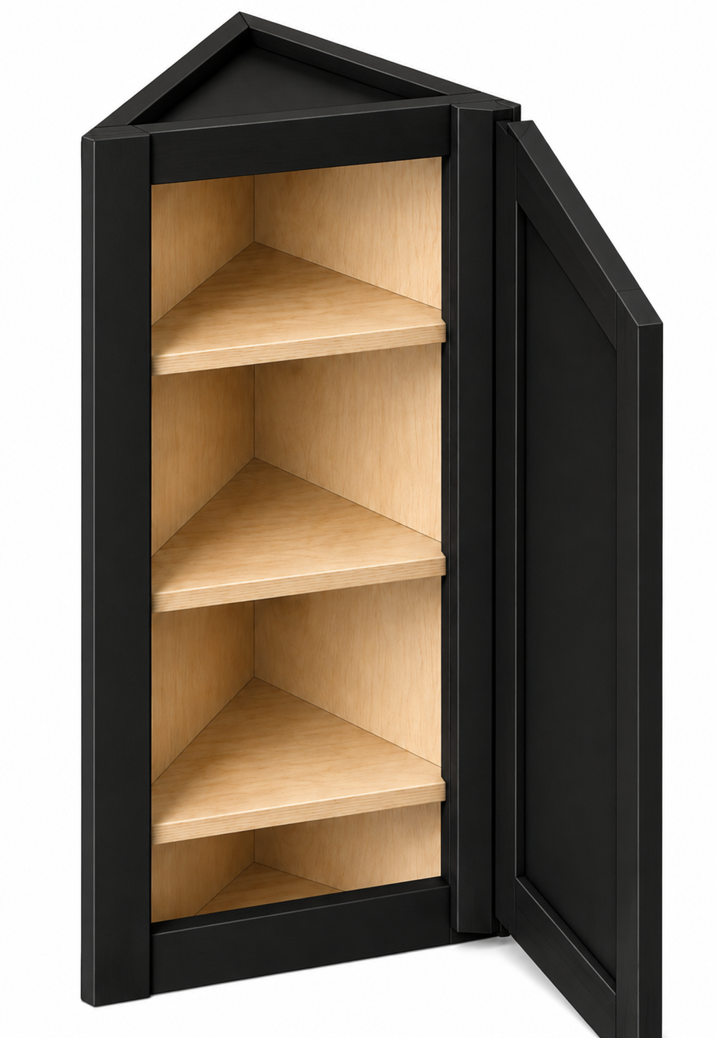 AW1242 Angle Wall Cabinet | 12" Wide x 42" High x 12" Deep | 1 Door | 3 Shelves | Launch Cabinet Collection