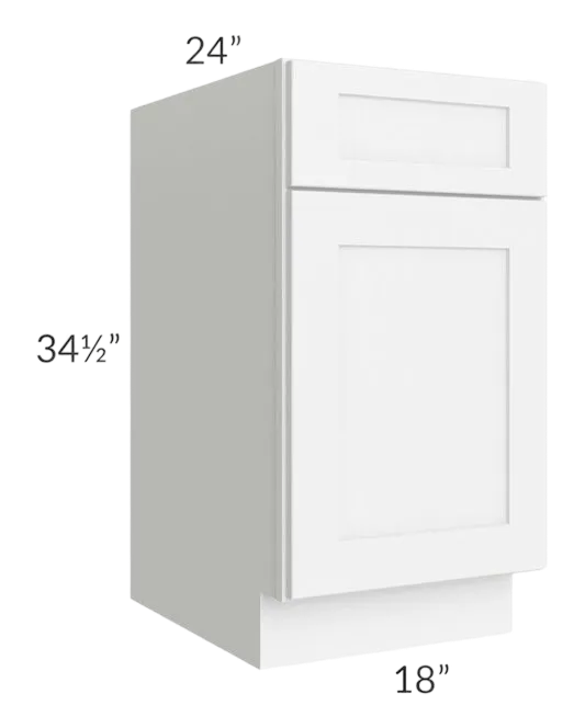 Base Cabinets - B18 SWPLY - White