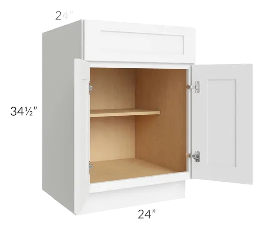 Base Cabinets - B24 SWPLY - White