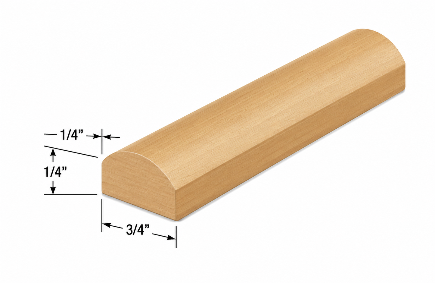 BAM Batten Moulding | 96" Wide x 3/4" High x 1/4" Deep | Launch Cabinet Collection