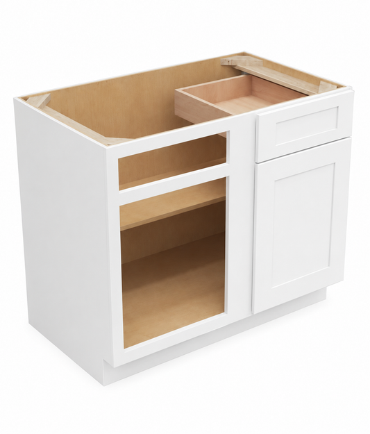 BBC36 Blind Base Corner Cabinet | 33" Wide x 34-1/2" High x 24" Deep | 1 Door | 1 Drawer | 1 Shelf | Launch Cabinet Collection