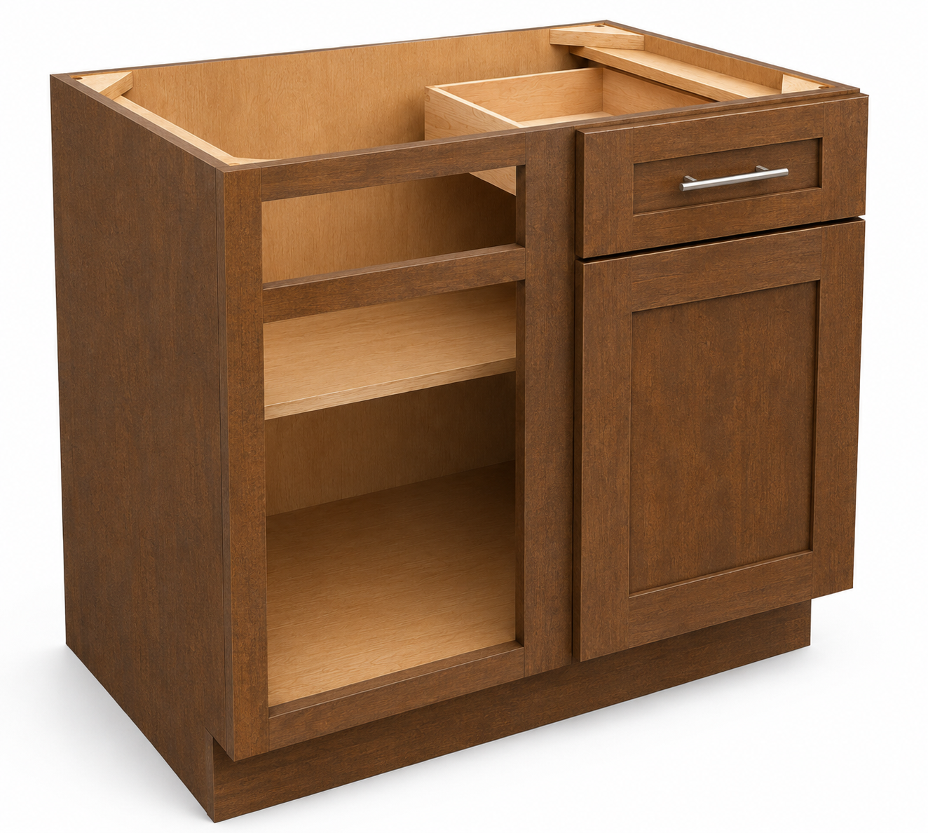 BBC36 Blind Base Corner Cabinet | 33" Wide x 34-1/2" High x 24" Deep | 1 Door | 1 Drawer | 1 Shelf | Launch Cabinet Collection
