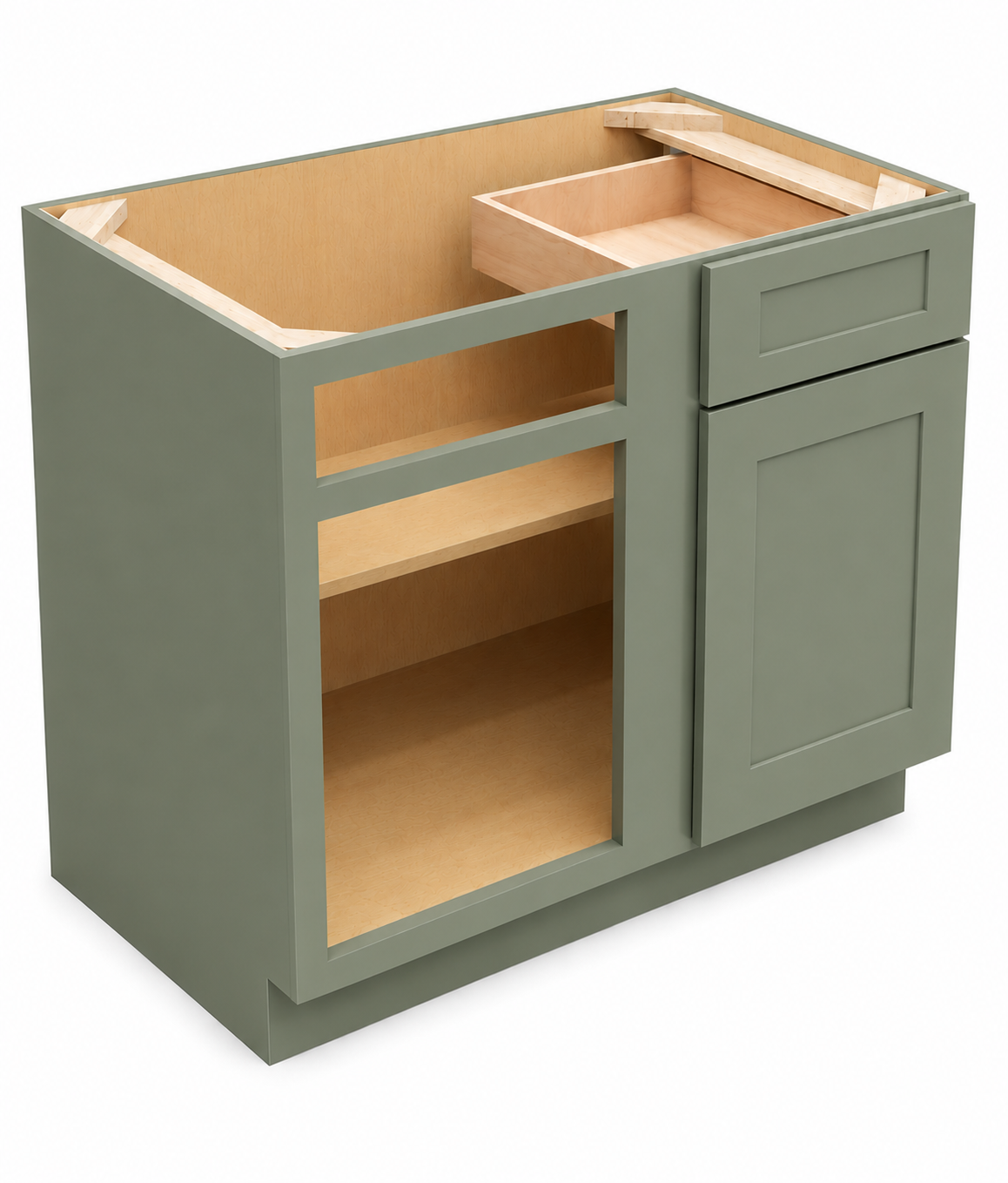 BBC39 Blind Base Corner Cabinet | 36" Wide x 34-1/2" High x 24" Deep | 1 Door | 1 Drawer | 1 Shelf | Launch Cabinet Collection