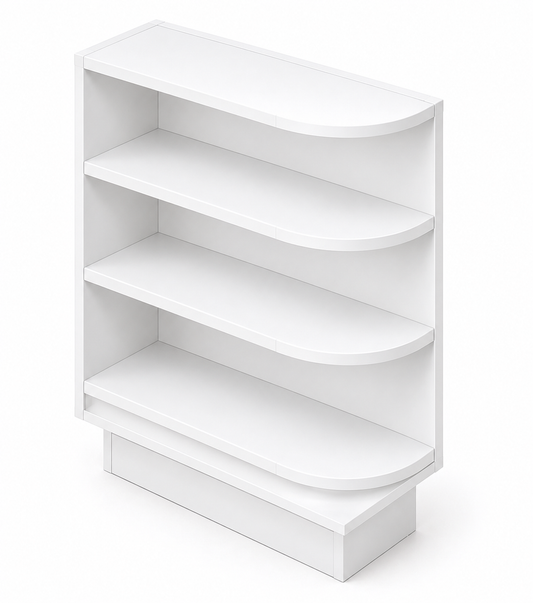 BES12 | Base End Shelf Cabinet | 12"W x 34-1/2"H x 24"D | Launch Cabinet Collection
