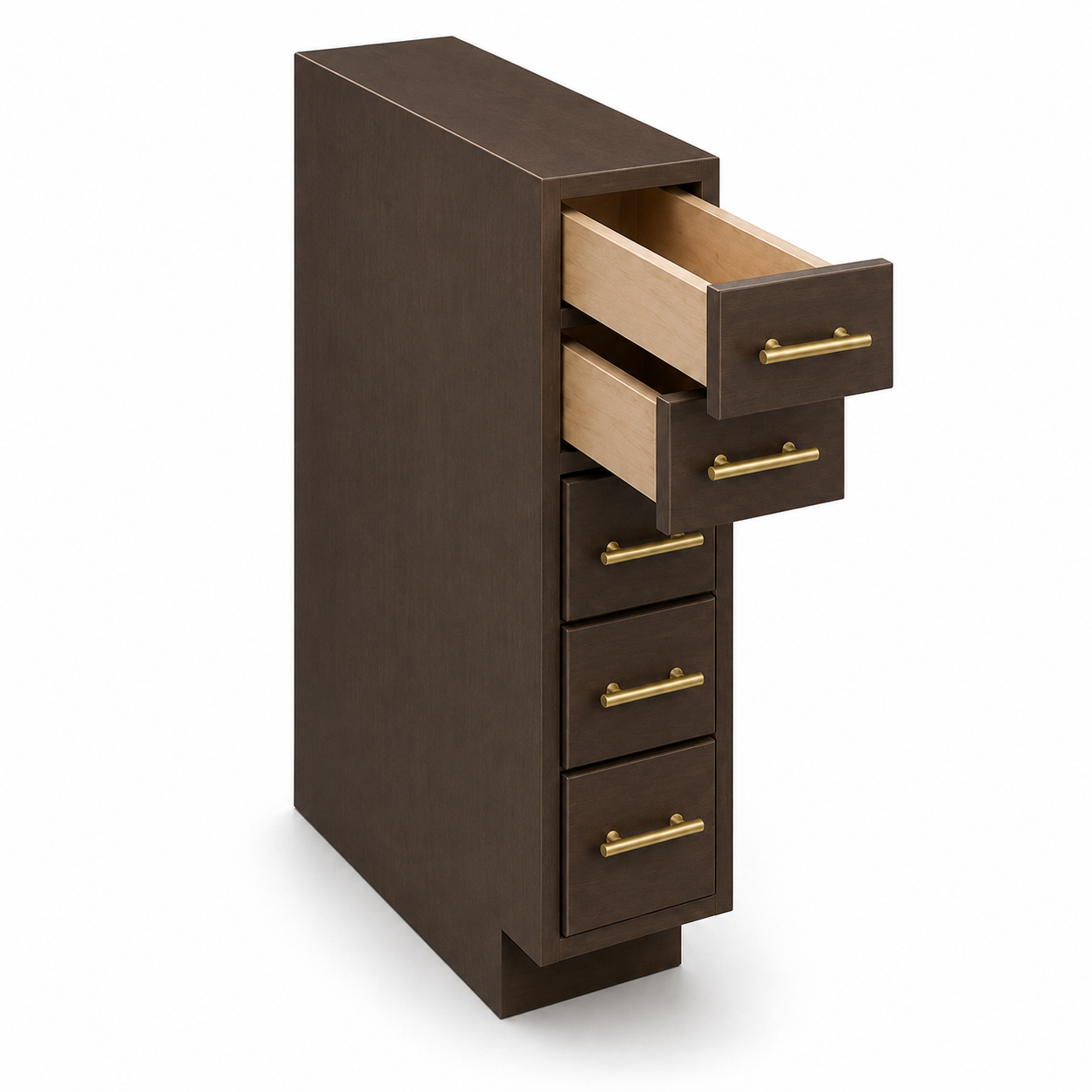 BSDC6 | Base Spice Drawer Cabinet | 6"W x 34 1/2"H x 24"D | 5 Drawers | Launch Cabinet Collection