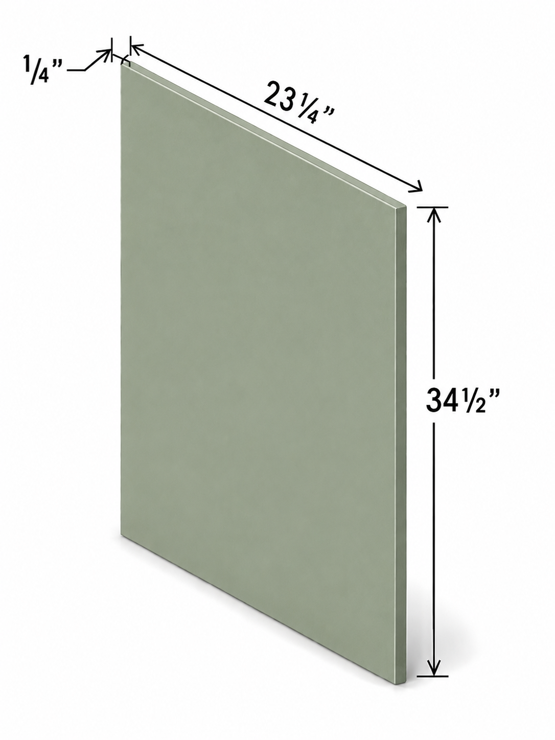 BSV | Base Skin Veneer Panel | 23 1/4"W x 34 1/2"H x 1/4"D | Launch Cabinet Collection