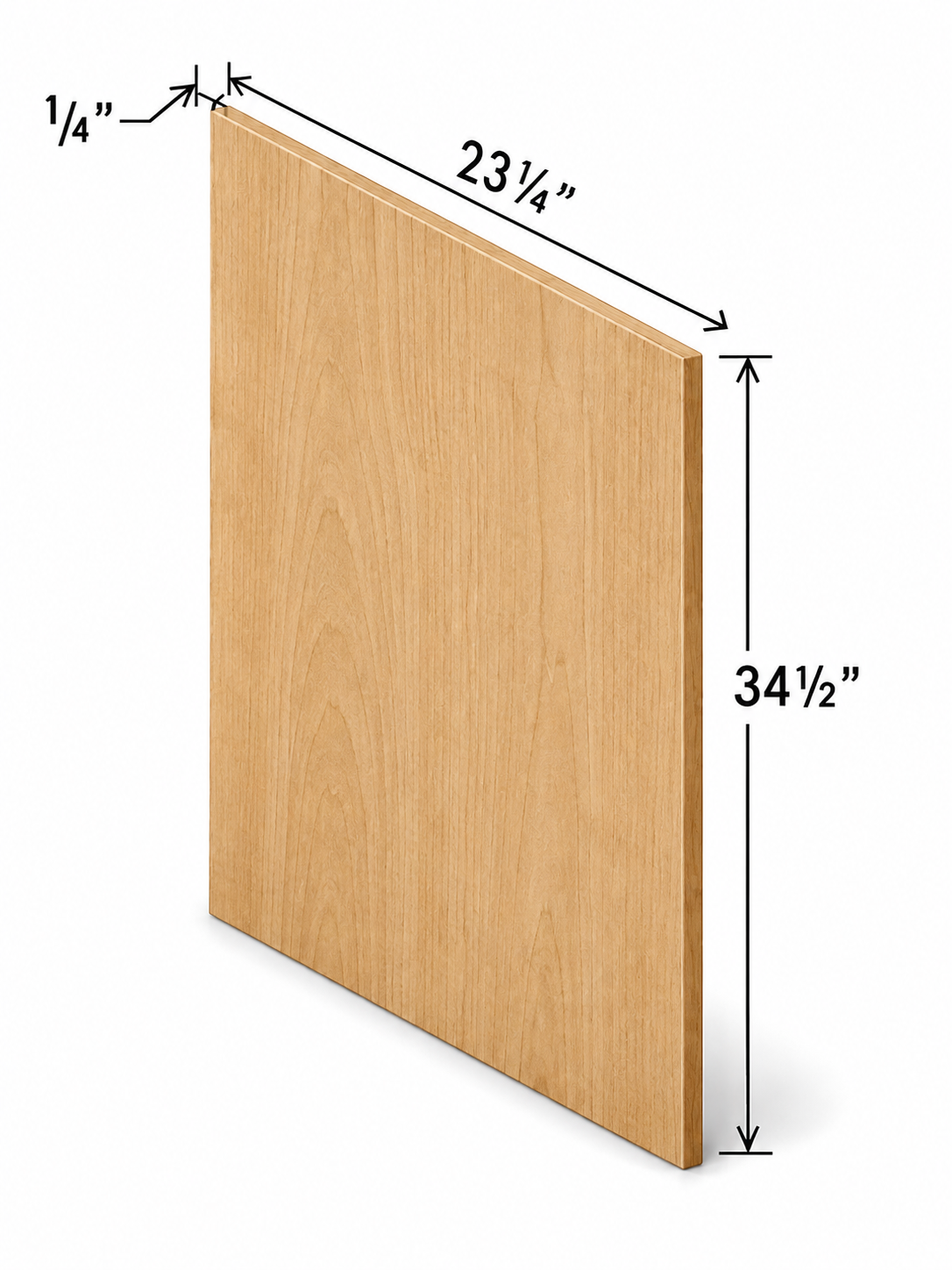 BSV | Base Skin Veneer Panel | 23 1/4"W x 34 1/2"H x 1/4"D | Launch Cabinet Collection
