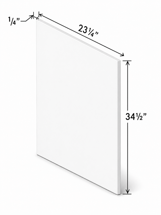 BSV | Base Skin Veneer Panel | 23 1/4"W x 34 1/2"H x 1/4"D | Launch Cabinet Collection