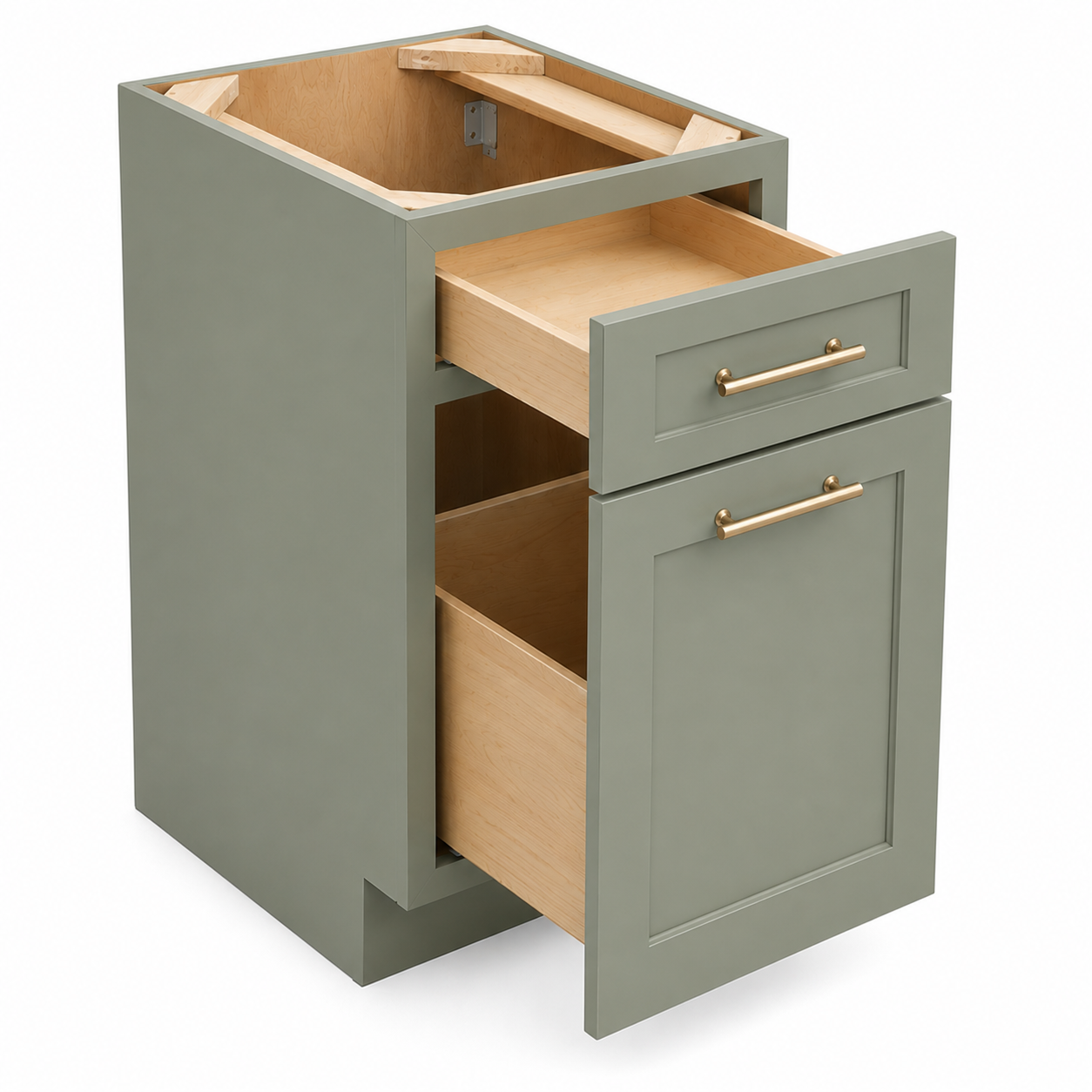BWB18 Base Waste Basket Cabinet | 18"W x 34-1/2"H x 24"D | Launch Collection