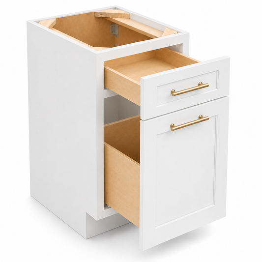BWB18 Base Waste Basket Cabinet | 18"W x 34-1/2"H x 24"D | Launch Collection