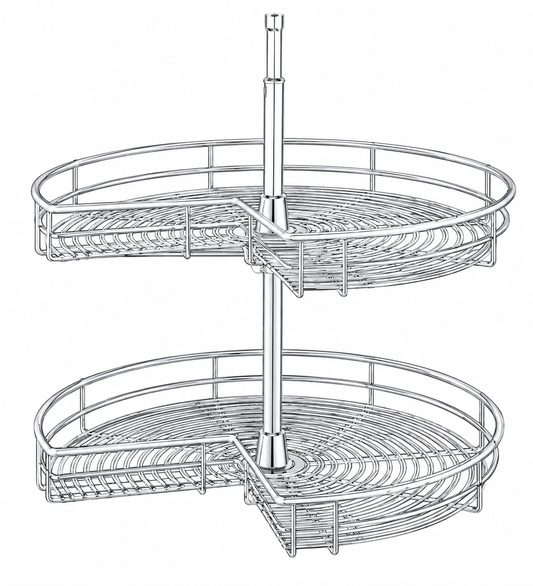 CHROME TRAY33 | Chrome Corner Base Tray | Launch Cabinet Collection