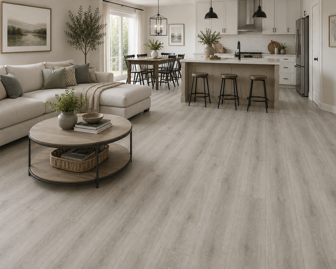 Cyrus Whitfield Gray Luxury Vinyl Plank | 7" x 48" | Spotlight Savings