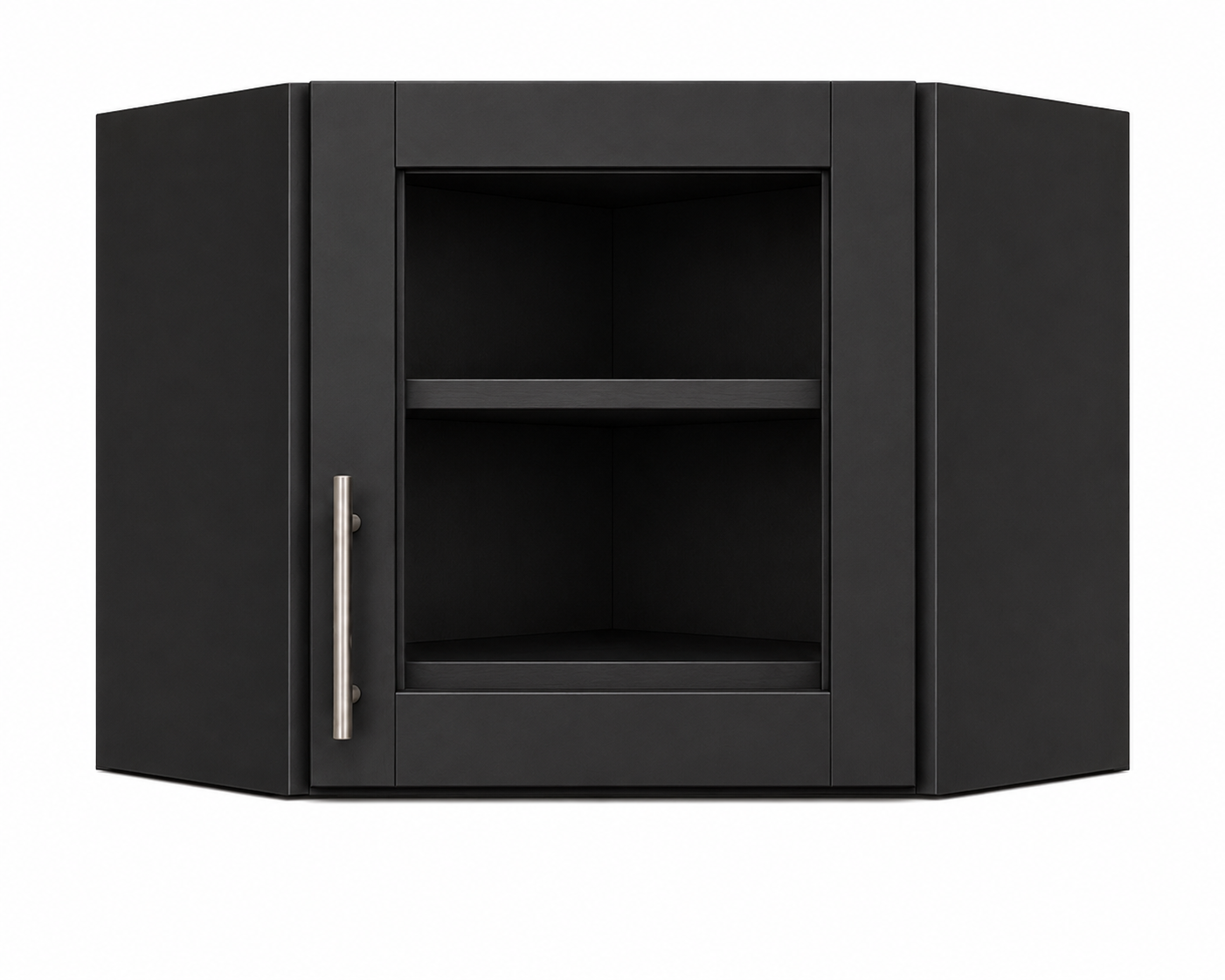 DCW2412GD Wall Diagonal Glass Door Corner Cabinet | 24"W x 12"H x 12"D | Launch Collection
