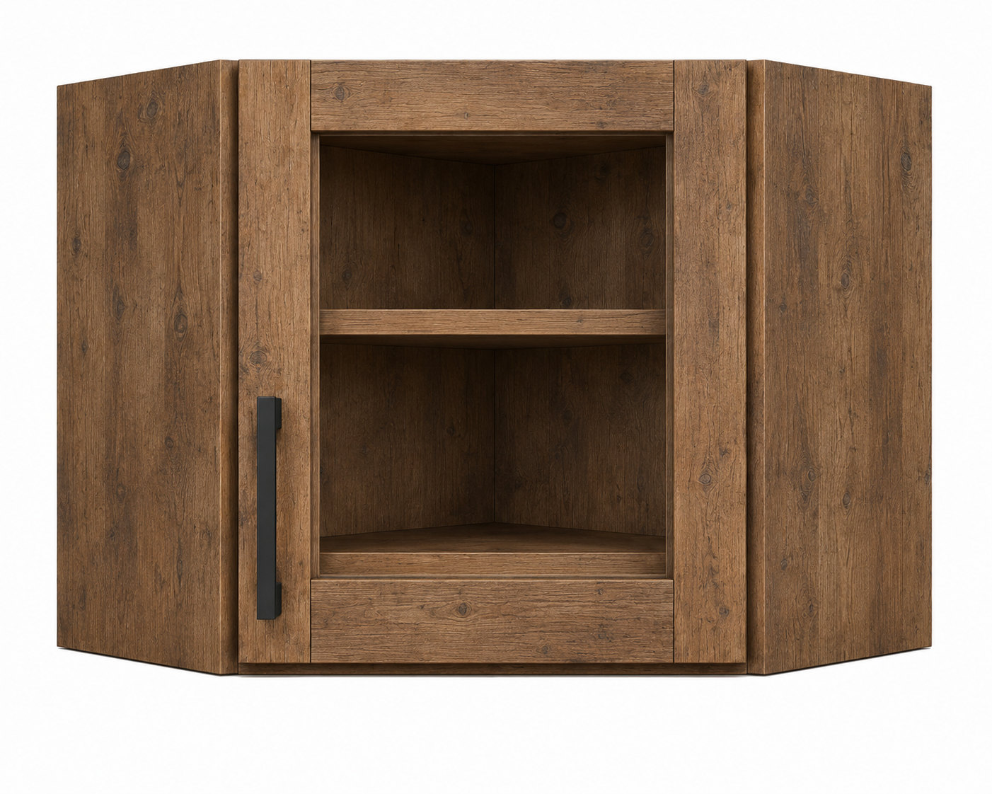 DCW2412GD Wall Diagonal Glass Door Corner Cabinet | 24"W x 12"H x 12"D | Launch Collection