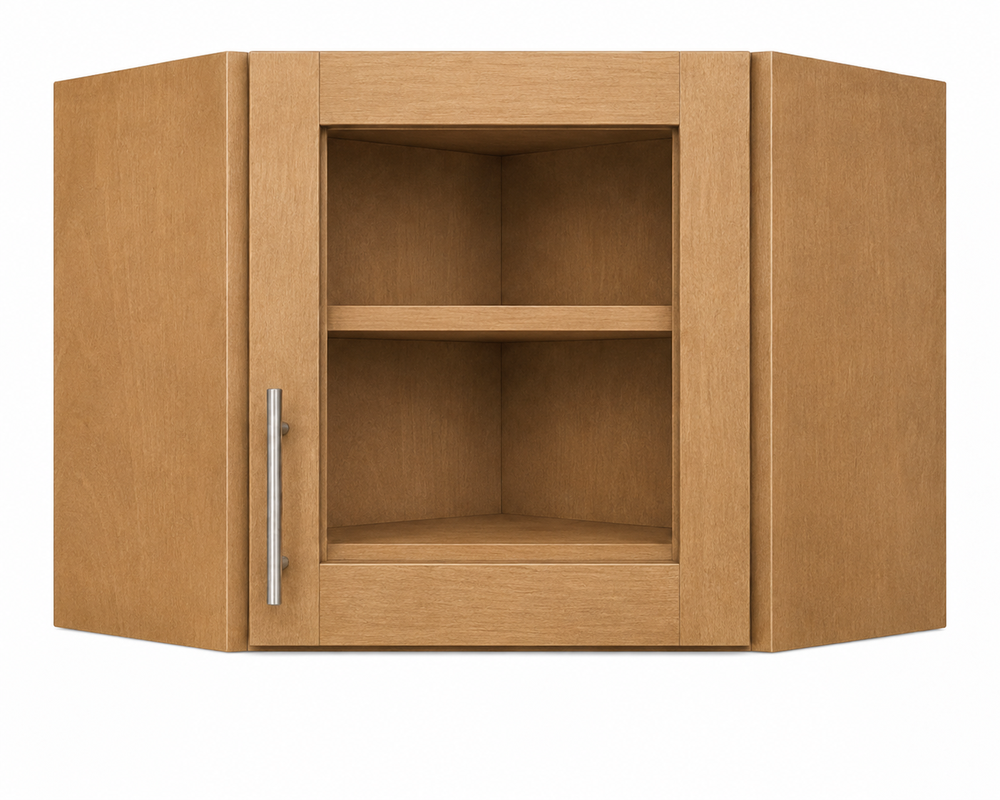 DCW2412GD Wall Diagonal Glass Door Corner Cabinet | 24"W x 12"H x 12"D | Launch Collection