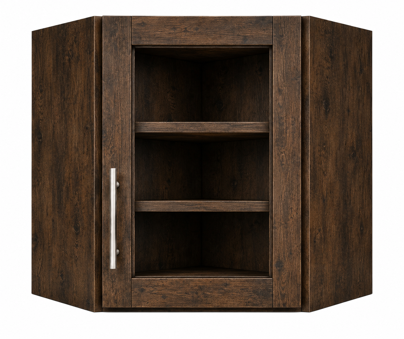 DCW2430GD Wall Diagonal Glass Door Corner Cabinet | 24"W x 30"H x 12"D | Launch Collection