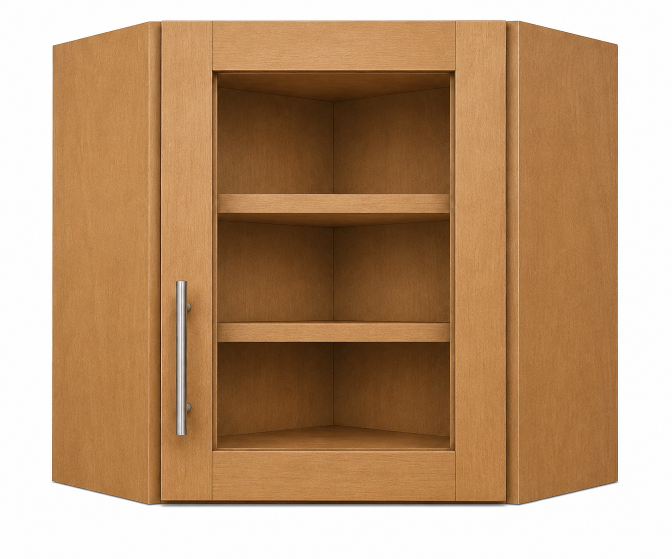 DCW2436GD Wall Diagonal Glass Door Corner Cabinet | 24"W x 36"H x 12"D | Launch Collection