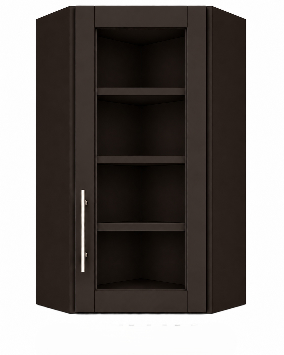 DCW2442GD Diagonal Glass Door Corner Wall Cabinet | 24" Wide x 42" High | Launch Cabinet Collection
