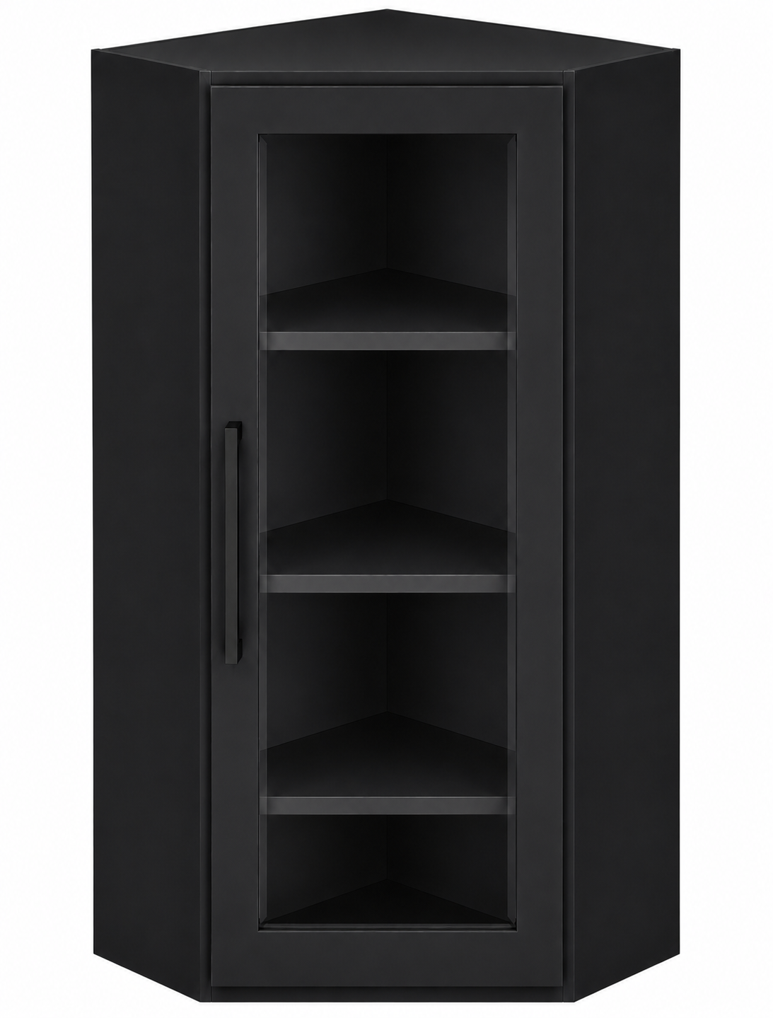 DCW2442GD Diagonal Glass Door Corner Wall Cabinet | 24" Wide x 42" High | Launch Cabinet Collection