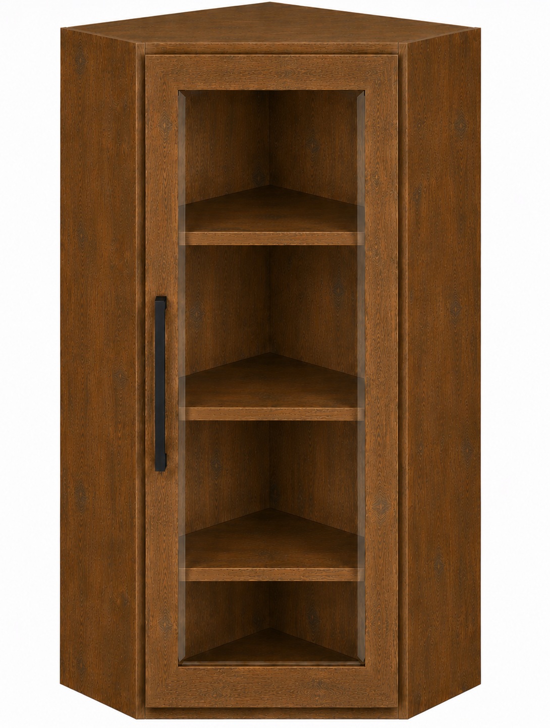DCW2442GD Diagonal Glass Door Corner Wall Cabinet | 24" Wide x 42" High | Launch Cabinet Collection