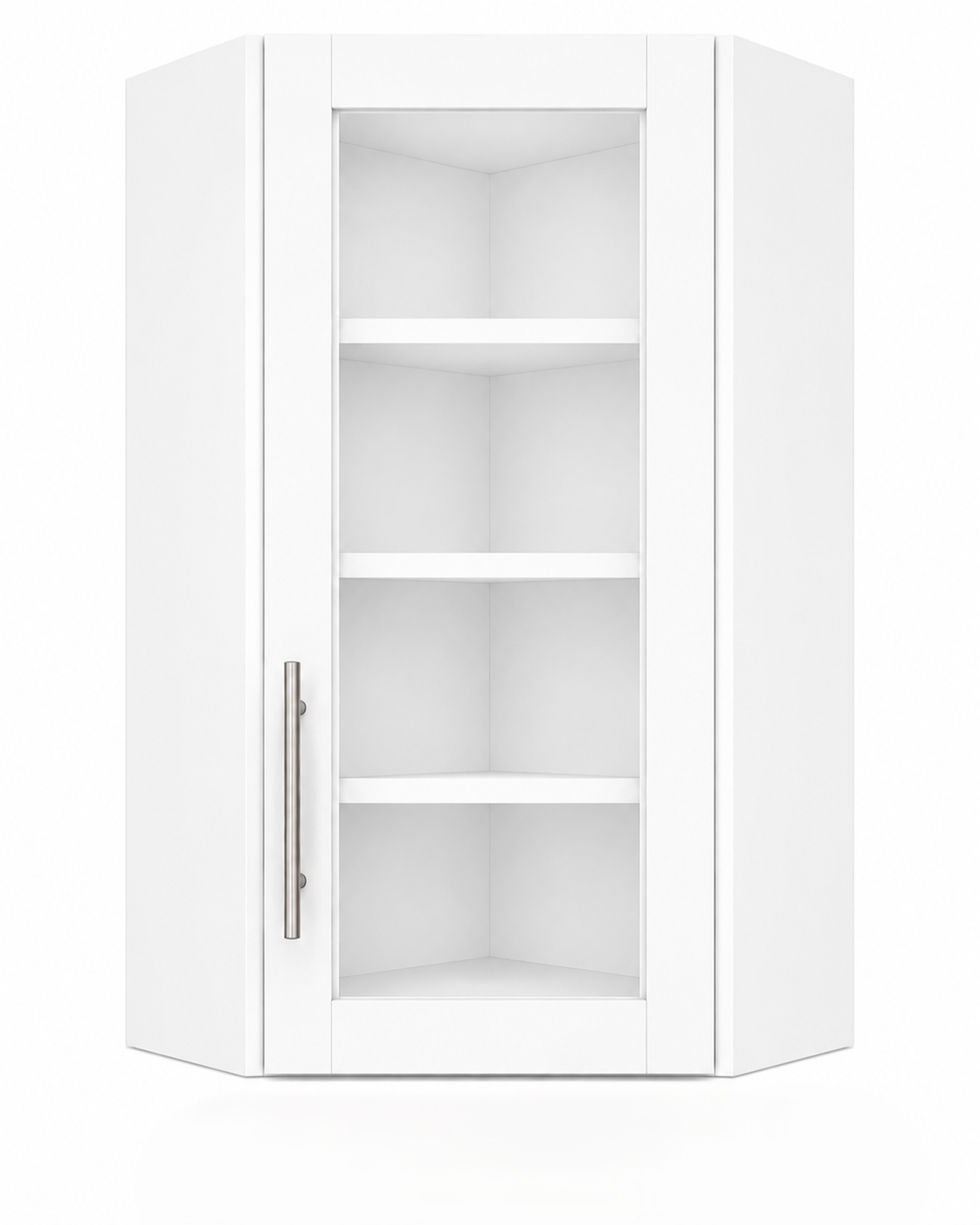 DCW2442GD Diagonal Glass Door Corner Wall Cabinet | 24" Wide x 42" High | Launch Cabinet Collection