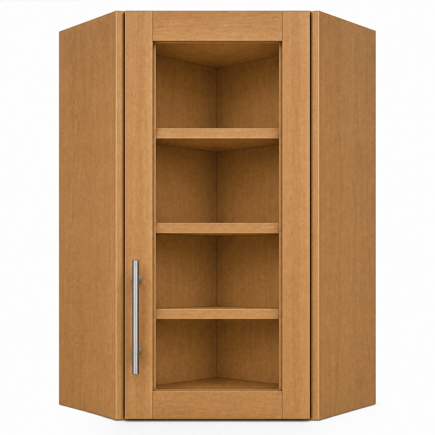 DCW2442GD Diagonal Glass Door Corner Wall Cabinet | 24" Wide x 42" High | Launch Cabinet Collection