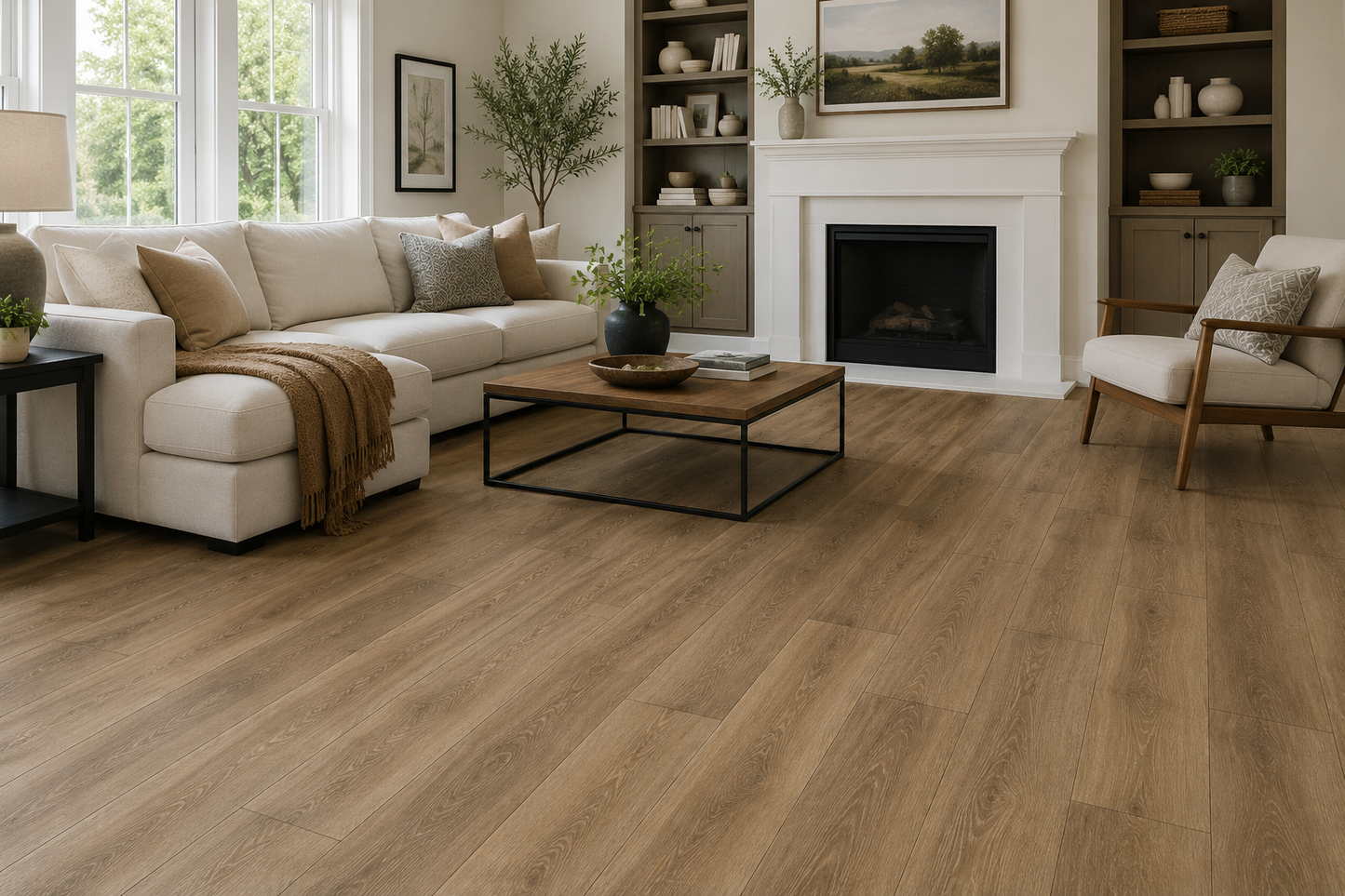 Engineered Floors Gallatin Luxury Vinyl Plank Flooring - Provincial Oak | 7" x 48" | Spotlight Savings