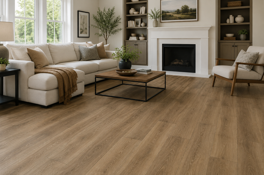 Engineered Floors Gallatin Luxury Vinyl Plank Flooring - Provincial Oak | 7" x 48" | Spotlight Savings