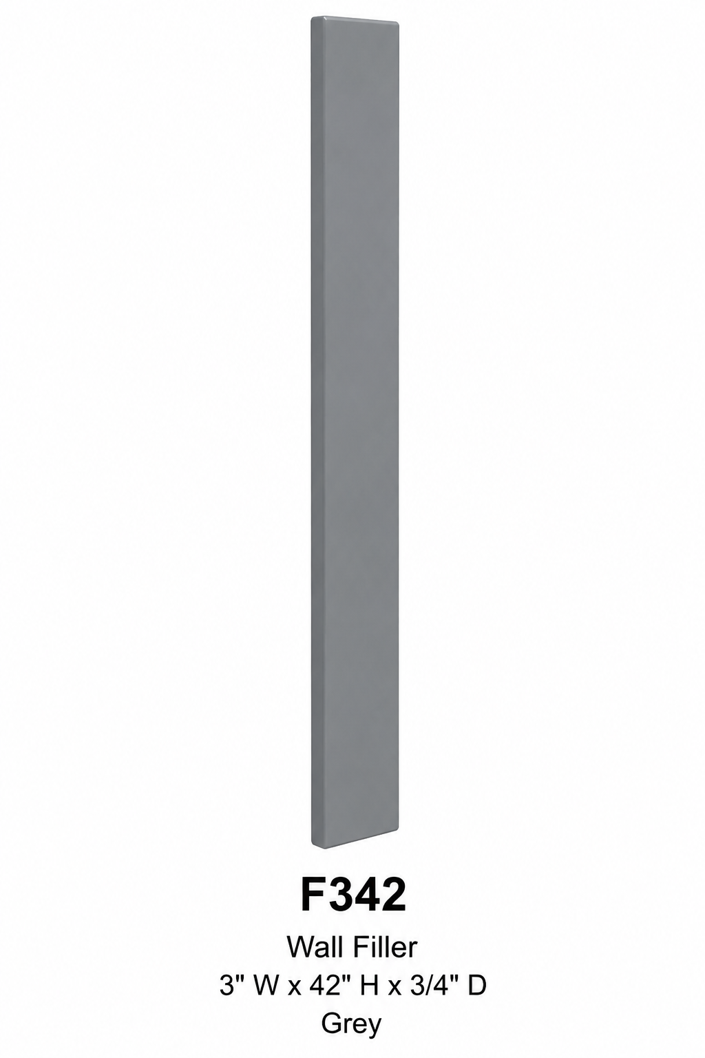 F342 Cabinet Filler | 3"W x 42"H x 3/4"D | Launch Collection